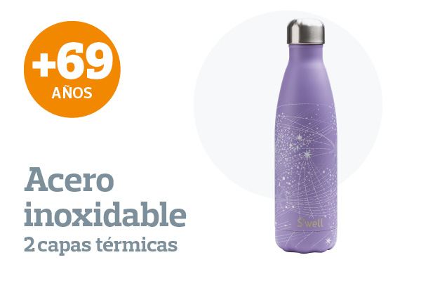 Botella reutilizable de acero de 2 capas